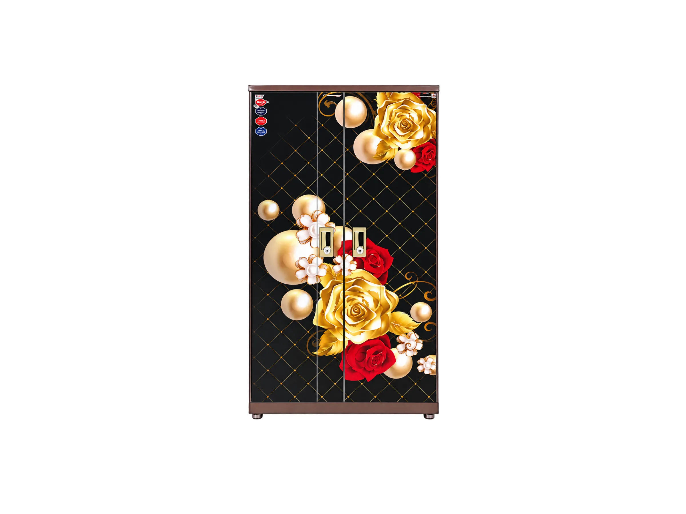 Bandhan - Two Drawers & One Locker (55") 3 Door (Printed) - Raja Steel Furniture