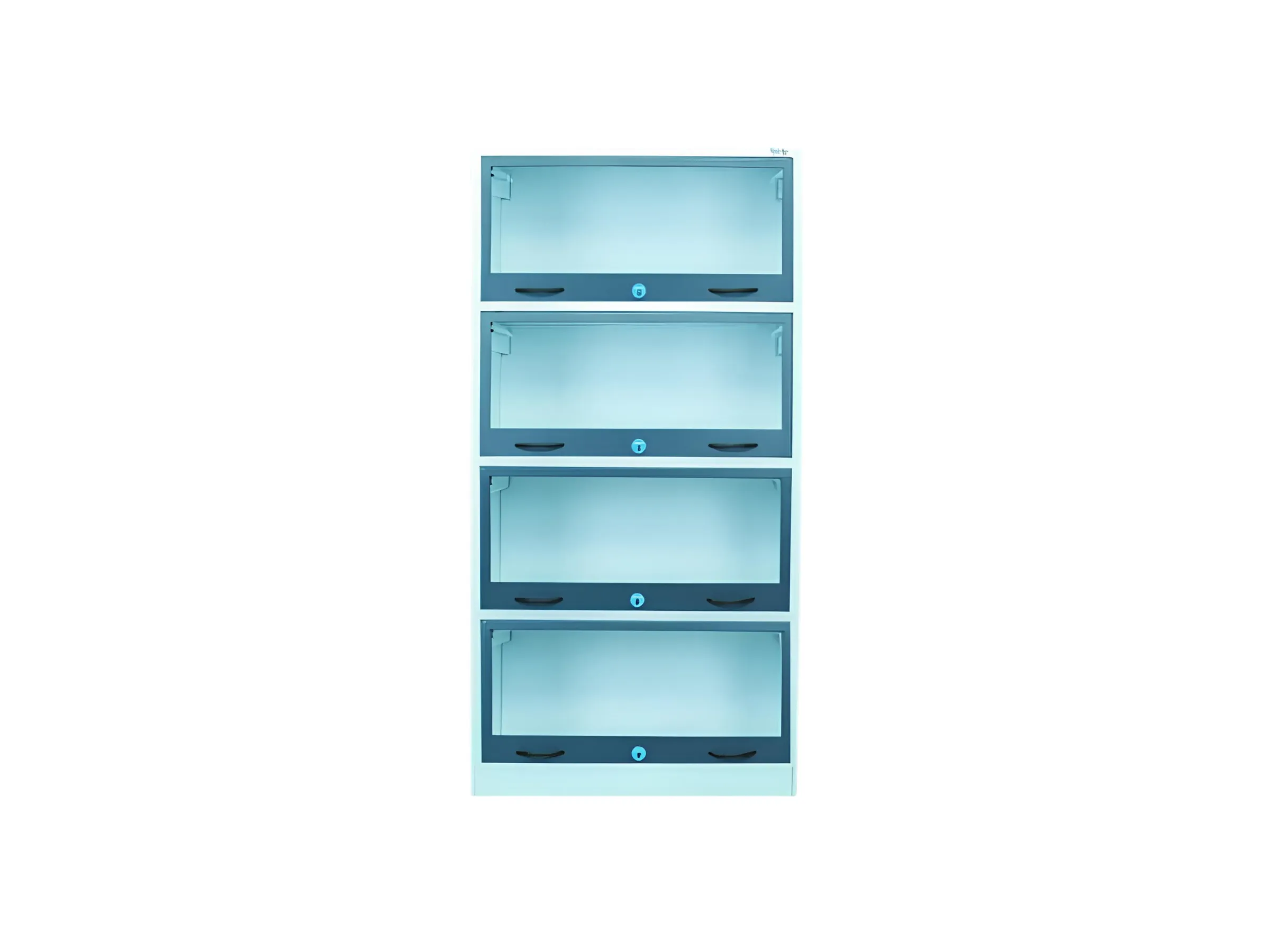 BC-4 Book Case - 4 Glass Fitted - Raja Steel Furniture