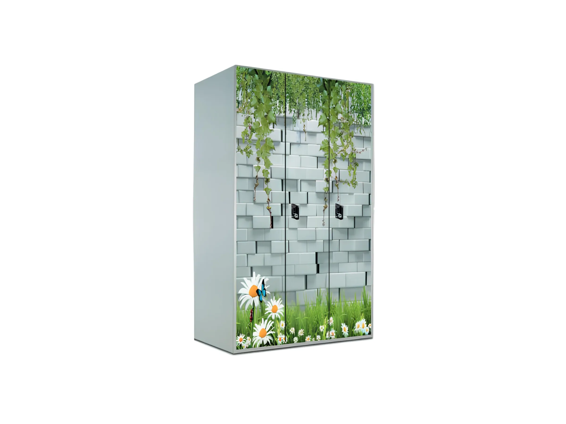 New Royal Exclusive 2-Part (Spl. M/Lock) - With Secret Chamber - Printed (55") - Raja Steel Furniture