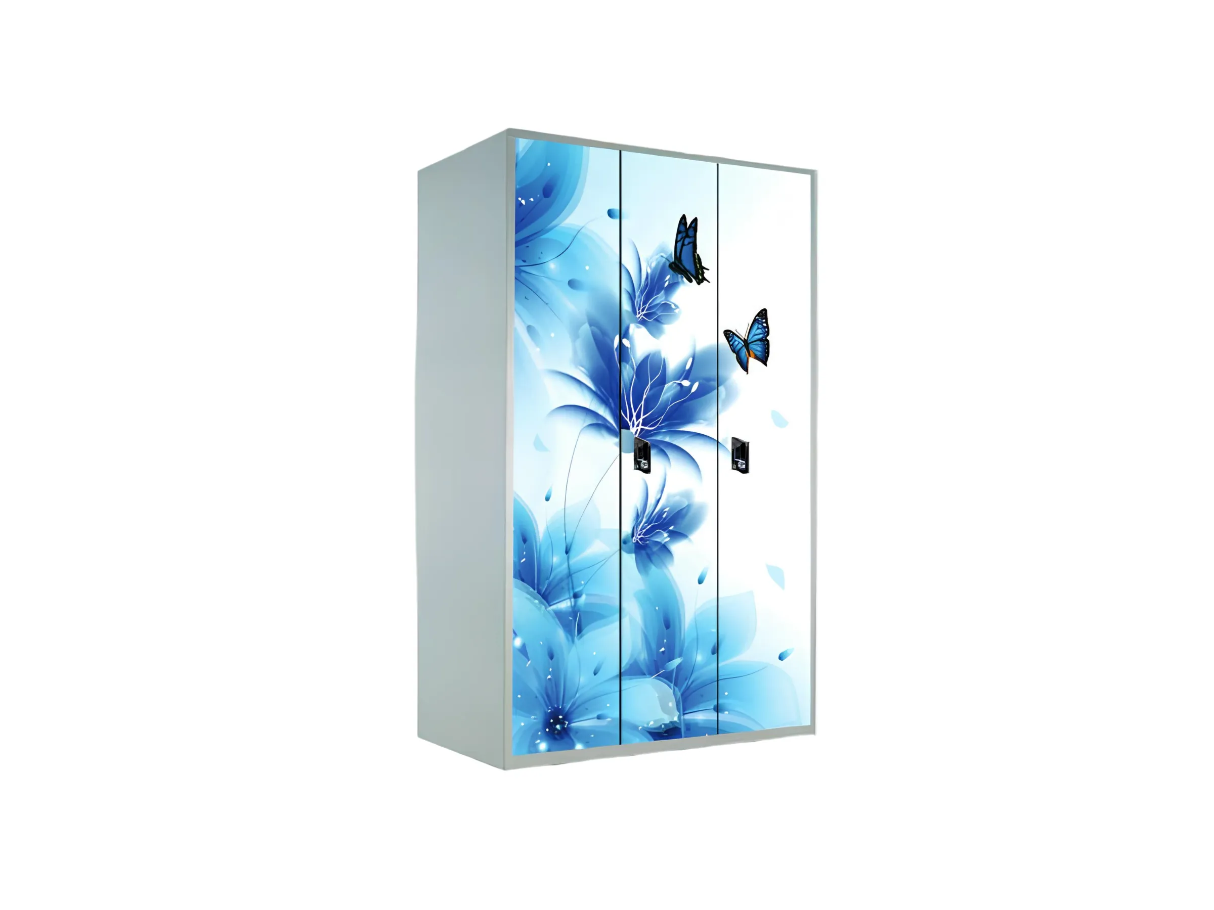 New Royal Exclusive - 3 Door Partly Knock Down Almirah Printed (55") - Raja Steel Furniture