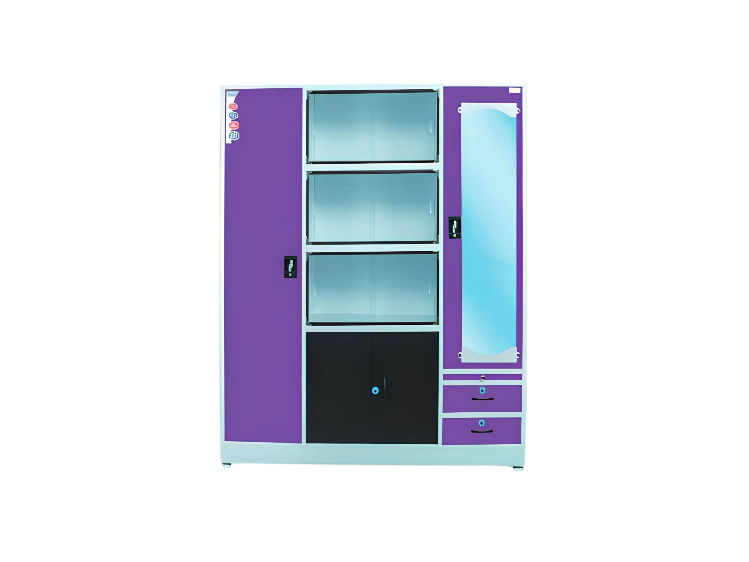 Showcase - Double Body Top, 3 Sliding (Standard) - Raja Steel Furniture
